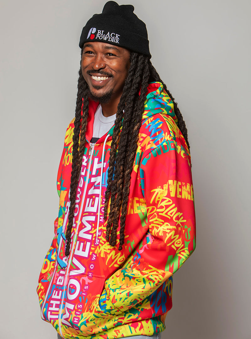 Street Art Jacket with Hood