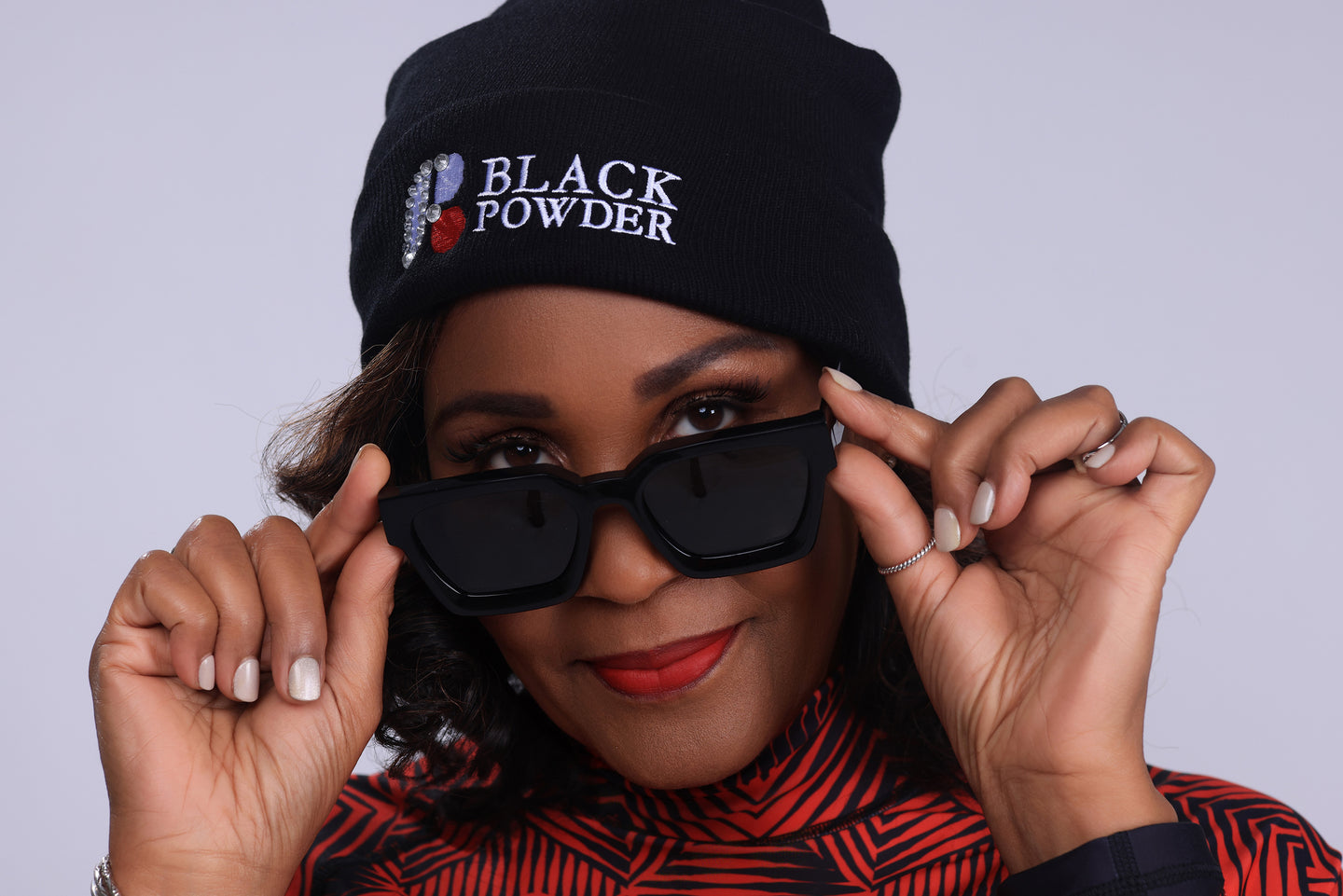 Unisex Beanies with iconic Black Powder embroidery