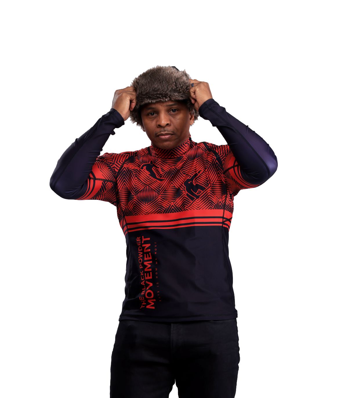 Red & Black Geo (Men)